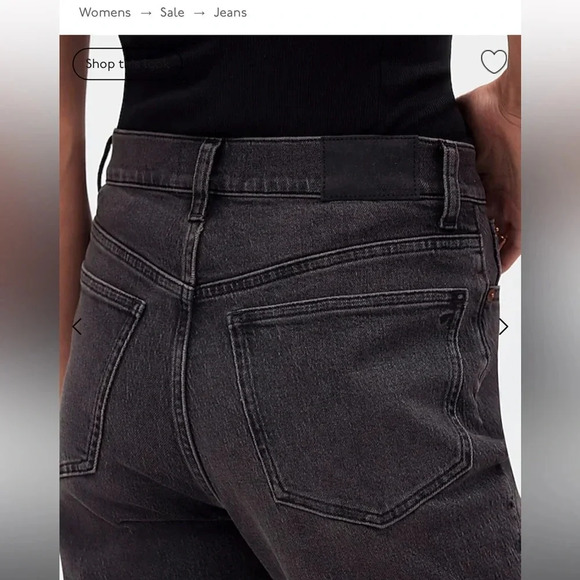 Madewell // EUC 90s Straight Crop Jean Benley Wash - Picture 5 of 9